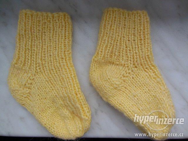 teplé pletené ponožky - foto 1