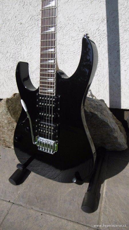 Levoruká elektrická kytara IBANEZ GRG 170DXL BKN - foto 2