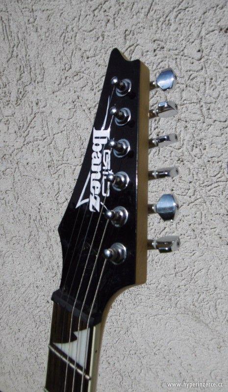 Levoruká elektrická kytara IBANEZ GRG 170DXL BKN - foto 3