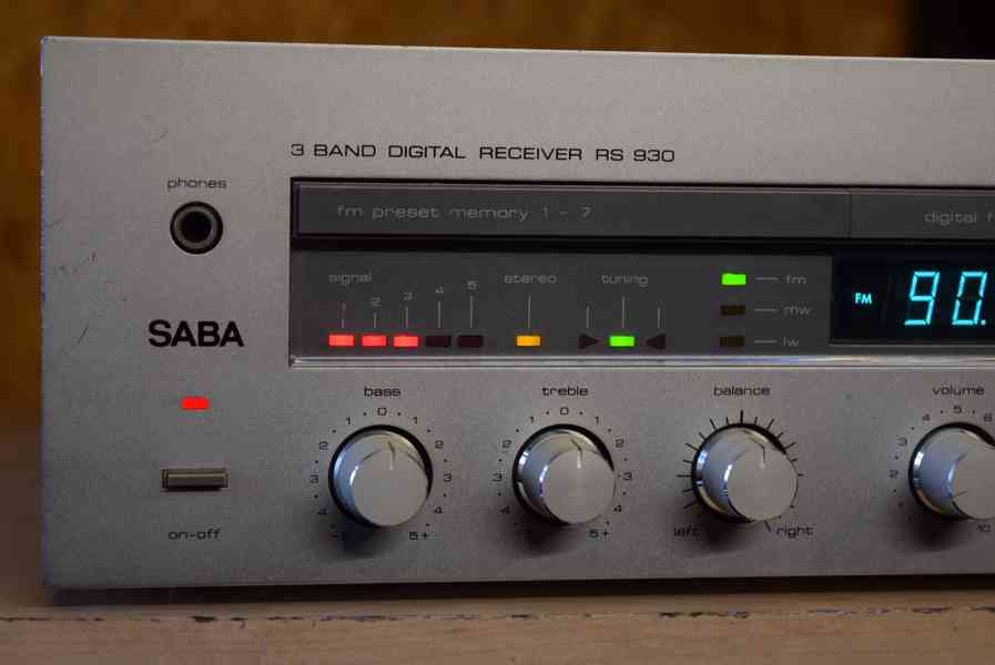 SABA RS-930 VÝBORNÝ VINTAGE STEREO RECEIVER !!  - foto 2