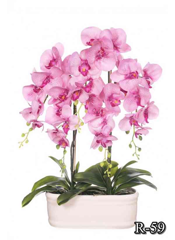 3D orchidea silikonova