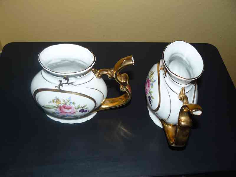 Porcelánový pohár s hrdlem 140x108x75 mm (pítko) 2 ks (sada) - foto 3