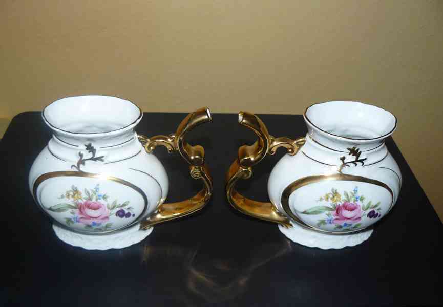 Porcelánový pohár s hrdlem 140x108x75 mm (pítko) 2 ks (sada) - foto 2