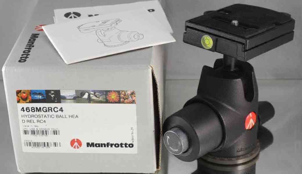 Manfrotto 468MGRC4 *hydrostatická kulová hlava*nosnost: 16KG - foto 1