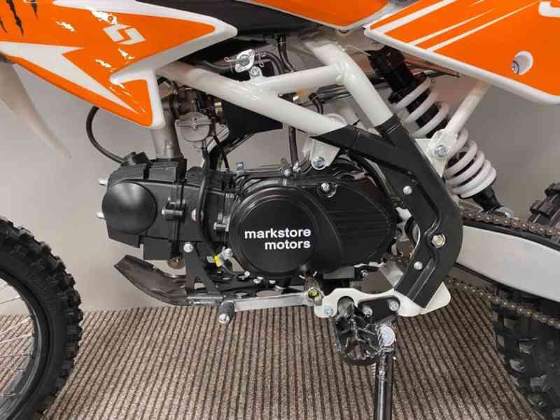 Motocykl Dirt bike Thunder 125cc 17/14 oranžový model 2022 - foto 4