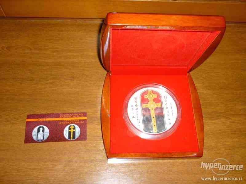 Stříbrná mince Kříž Jefrasinii Polockoj, Bělorusko - foto 1