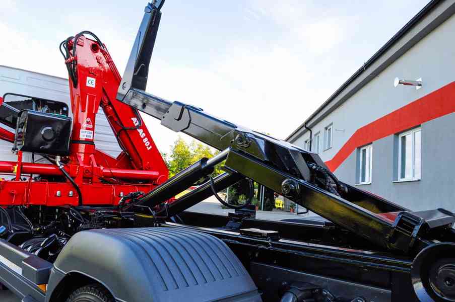 MERCEDES ATEGO HÁKOVÝ NOSIČ KONTEJNERŮ HYDRAULICKÁ RUKA EU6 - foto 78