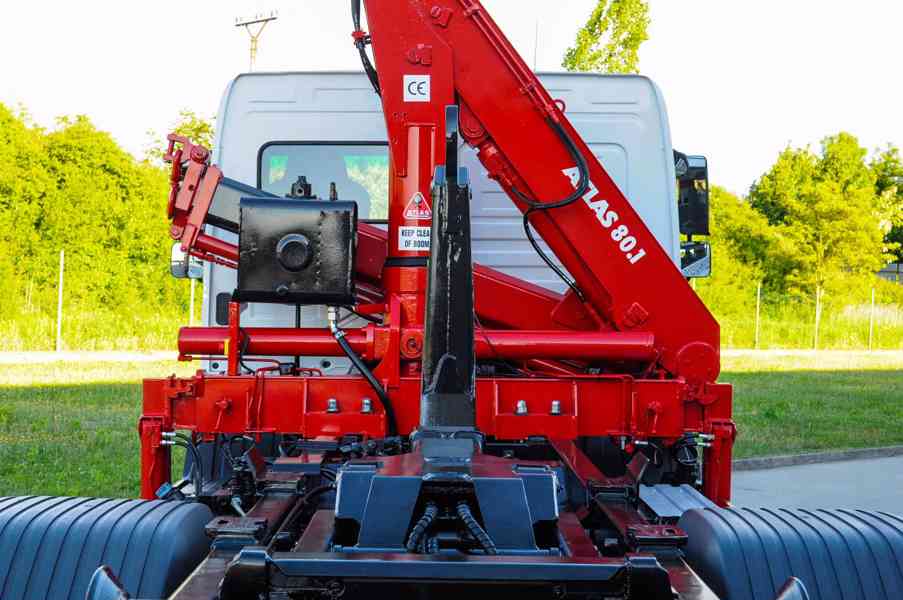 MERCEDES ATEGO HÁKOVÝ NOSIČ KONTEJNERŮ HYDRAULICKÁ RUKA EU6 - foto 16