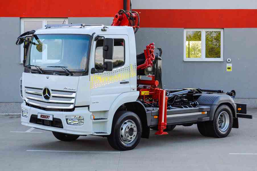 MERCEDES ATEGO HÁKOVÝ NOSIČ KONTEJNERŮ HYDRAULICKÁ RUKA EU6 - foto 3