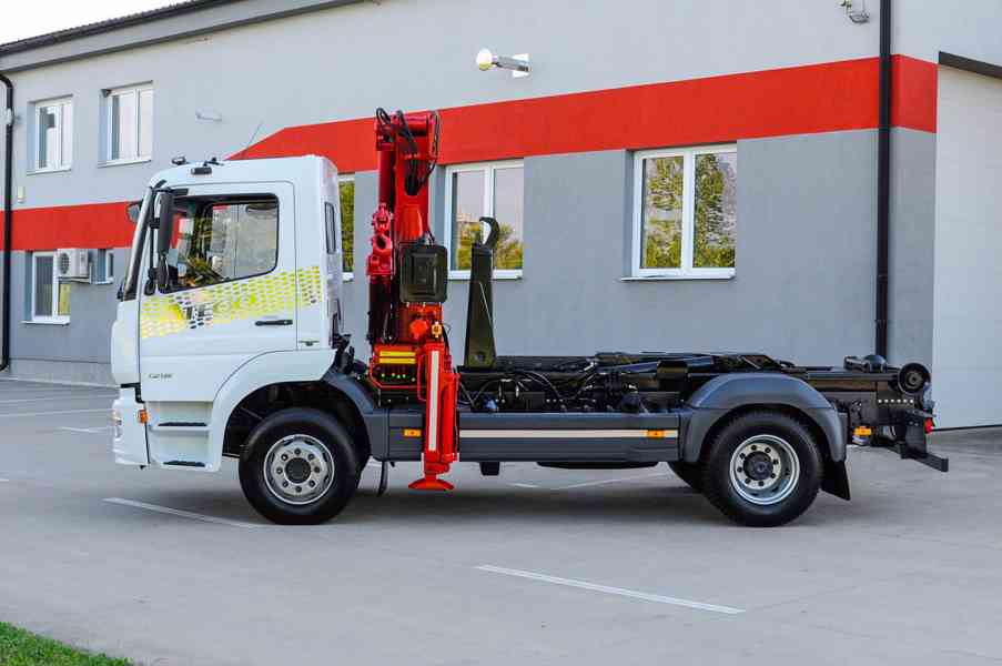 MERCEDES ATEGO HÁKOVÝ NOSIČ KONTEJNERŮ HYDRAULICKÁ RUKA EU6 - foto 75