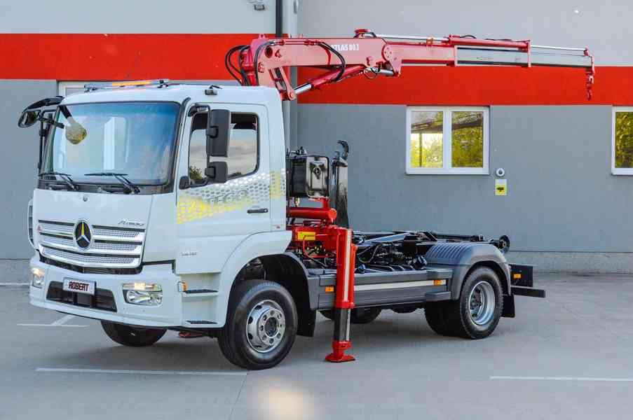 MERCEDES ATEGO HÁKOVÝ NOSIČ KONTEJNERŮ HYDRAULICKÁ RUKA EU6 - foto 102