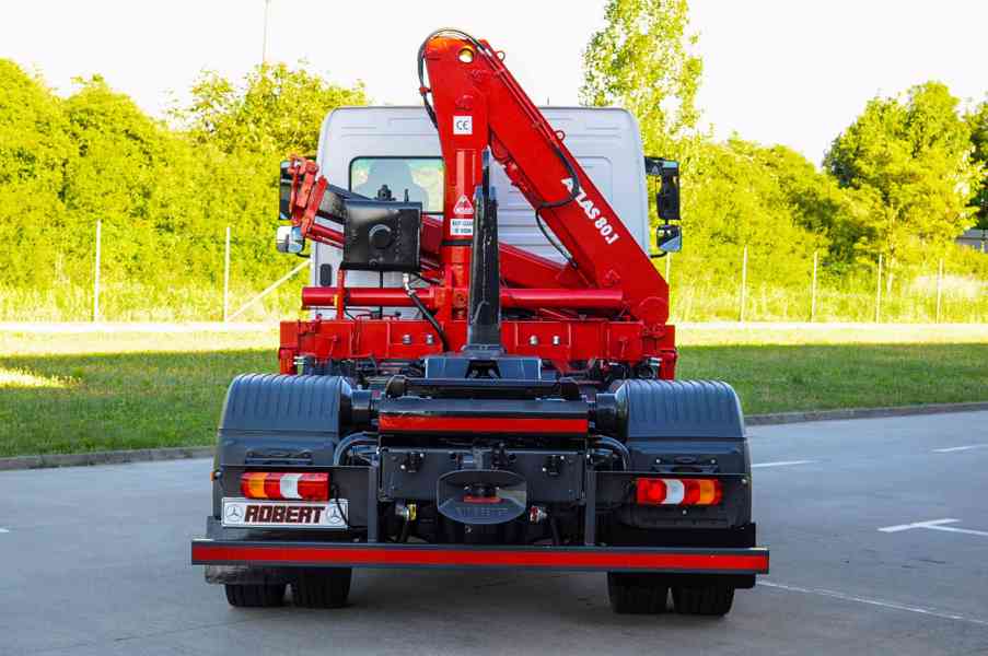 MERCEDES ATEGO HÁKOVÝ NOSIČ KONTEJNERŮ HYDRAULICKÁ RUKA EU6 - foto 6