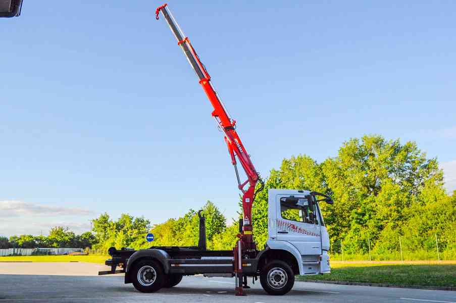 MERCEDES ATEGO HÁKOVÝ NOSIČ KONTEJNERŮ HYDRAULICKÁ RUKA EU6 - foto 110