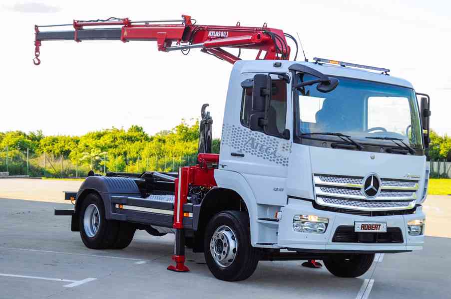 MERCEDES ATEGO HÁKOVÝ NOSIČ KONTEJNERŮ HYDRAULICKÁ RUKA EU6 - foto 101
