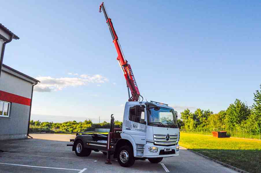 MERCEDES ATEGO HÁKOVÝ NOSIČ KONTEJNERŮ HYDRAULICKÁ RUKA EU6 - foto 108