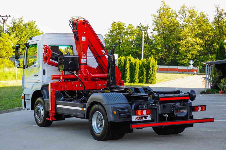 MERCEDES ATEGO HÁKOVÝ NOSIČ KONTEJNERŮ HYDRAULICKÁ RUKA EU6 - foto 5