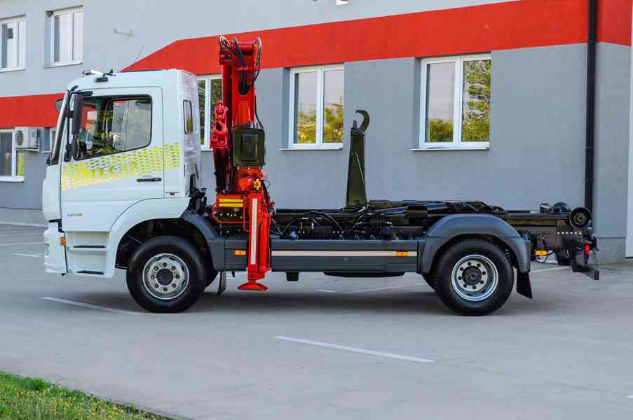 MERCEDES ATEGO HÁKOVÝ NOSIČ KONTEJNERŮ HYDRAULICKÁ RUKA EU6 - foto 4