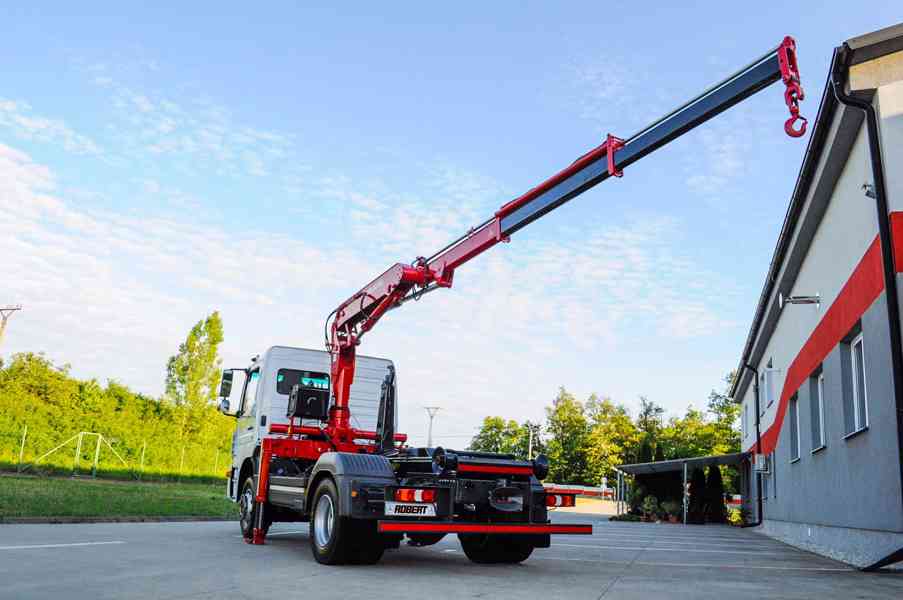 MERCEDES ATEGO HÁKOVÝ NOSIČ KONTEJNERŮ HYDRAULICKÁ RUKA EU6 - foto 105