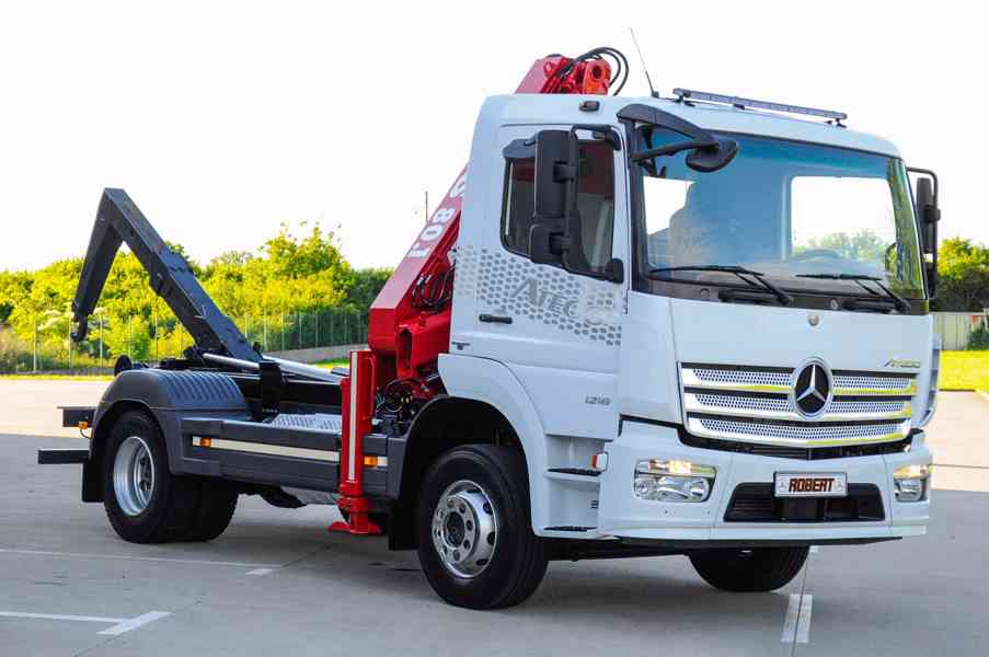 MERCEDES ATEGO HÁKOVÝ NOSIČ KONTEJNERŮ HYDRAULICKÁ RUKA EU6 - foto 93