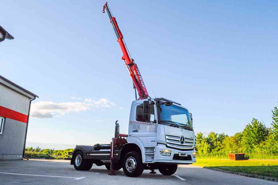 MERCEDES ATEGO HÁKOVÝ NOSIČ KONTEJNERŮ HYDRAULICKÁ RUKA EU6 - foto 109