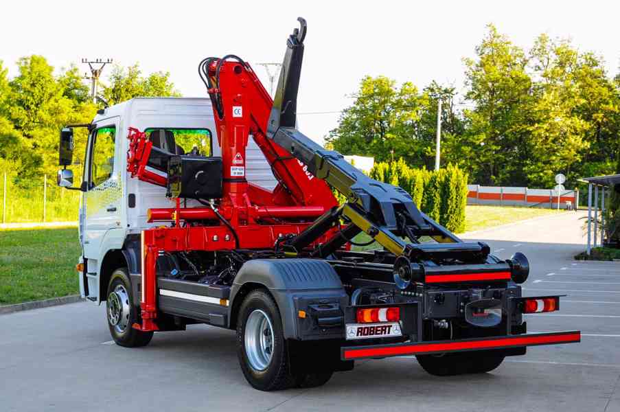 MERCEDES ATEGO HÁKOVÝ NOSIČ KONTEJNERŮ HYDRAULICKÁ RUKA EU6 - foto 82