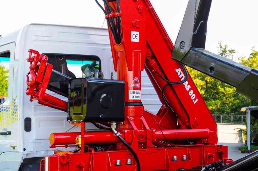 MERCEDES ATEGO HÁKOVÝ NOSIČ KONTEJNERŮ HYDRAULICKÁ RUKA EU6 - foto 77