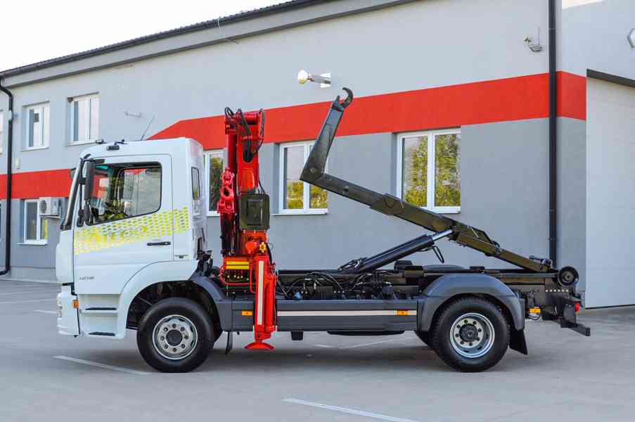 MERCEDES ATEGO HÁKOVÝ NOSIČ KONTEJNERŮ HYDRAULICKÁ RUKA EU6 - foto 83