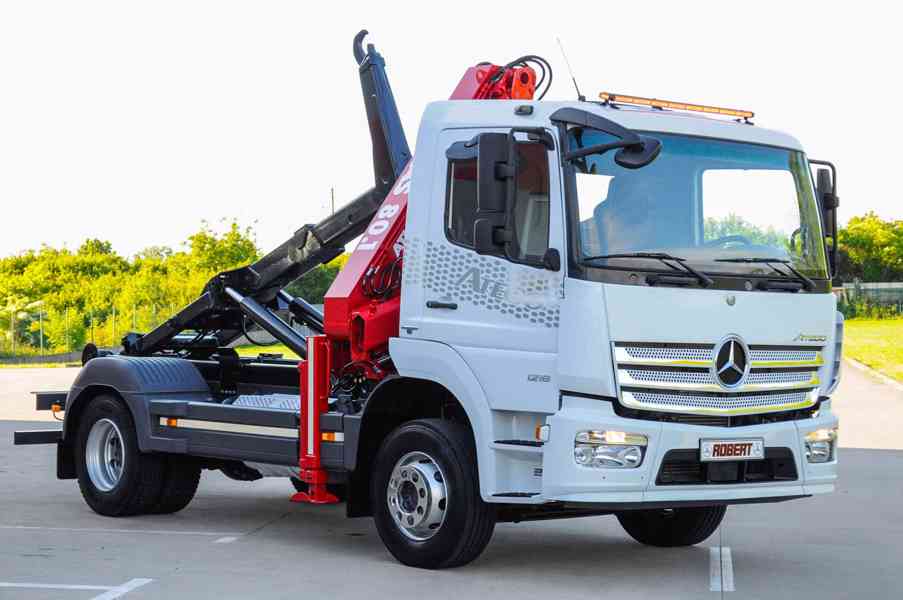 MERCEDES ATEGO HÁKOVÝ NOSIČ KONTEJNERŮ HYDRAULICKÁ RUKA EU6 - foto 85