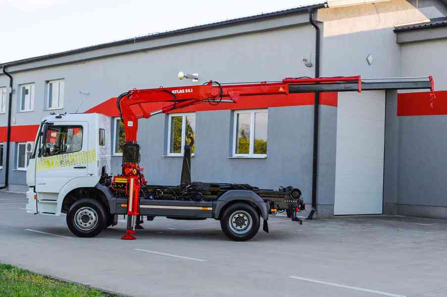 MERCEDES ATEGO HÁKOVÝ NOSIČ KONTEJNERŮ HYDRAULICKÁ RUKA EU6 - foto 103