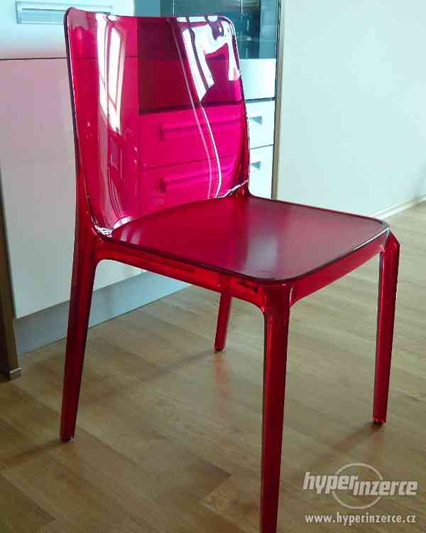 Moderní židle růžová - foto 2
