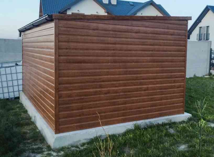 Zahradní domek 4x3m - dveře - 2x Okno - světlý ořech - TS640 - foto 3