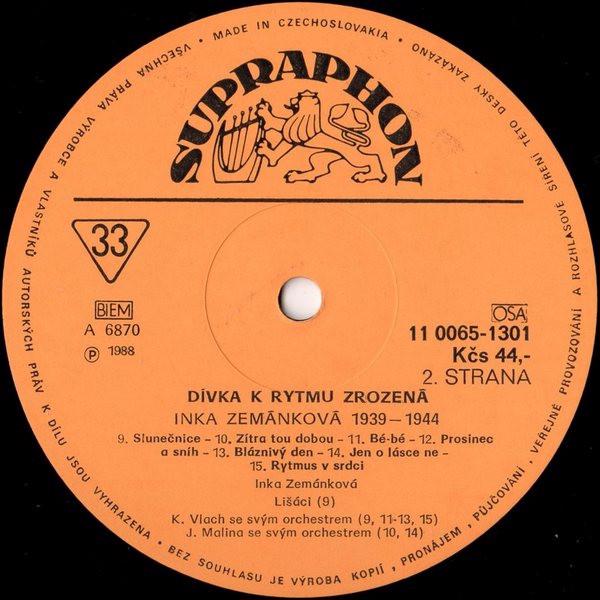Inka Zemánková – Dívka K Rytmu Zrozená (1939▪1944) (LP) - foto 4