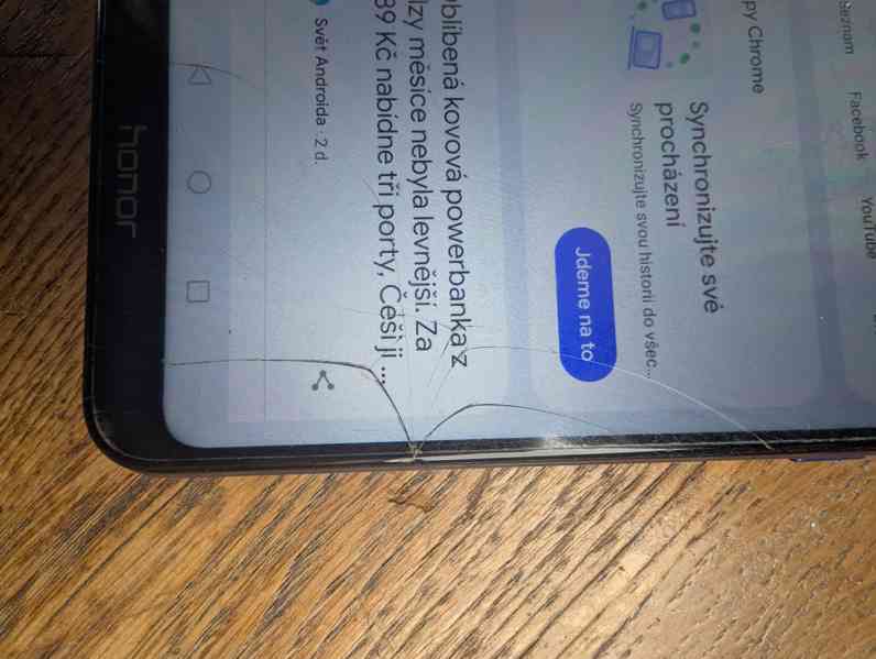 Honor 8A 64 GB – funkční, prasklý displej - foto 4