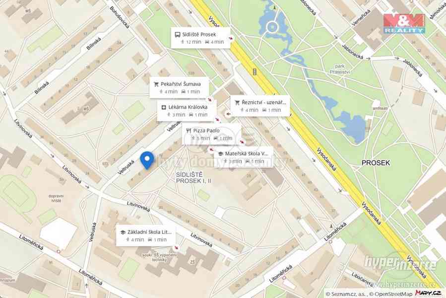 Pronájem bytu 1+kk, 33 m?, Praha, ul. Veltruská - foto 2