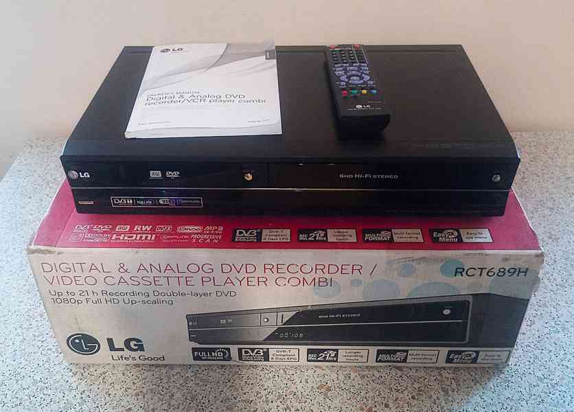 📼>>📀VHS-DVD rekordér LG RC689H  - foto 1