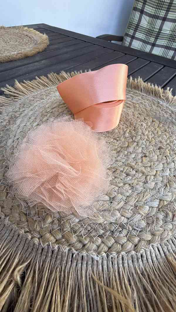 Tylová sukně meruňková - foto 2
