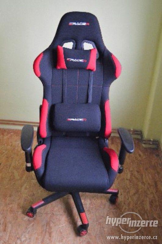 Kancelářská židle, herní křeslo E-Racer F1-02 RED - foto 5