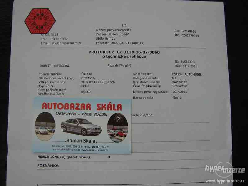 Škoda Octavia 2.0 TDI Combi r.v.2012 2.Maj.serv.kníž.ČR - foto 26
