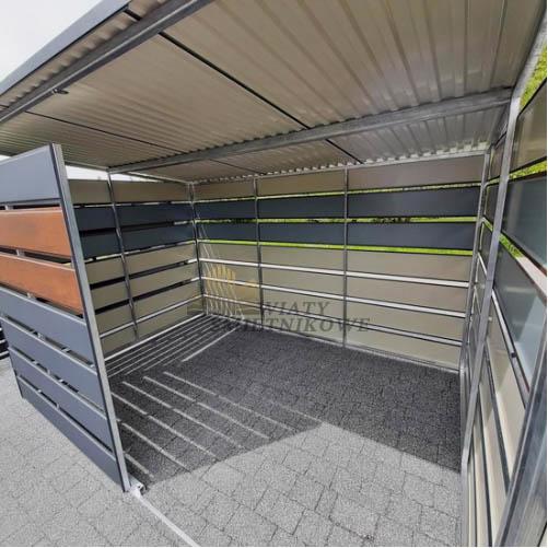přístřešek na popelnice, spád dozadu 3x2 m TS509 - foto 5