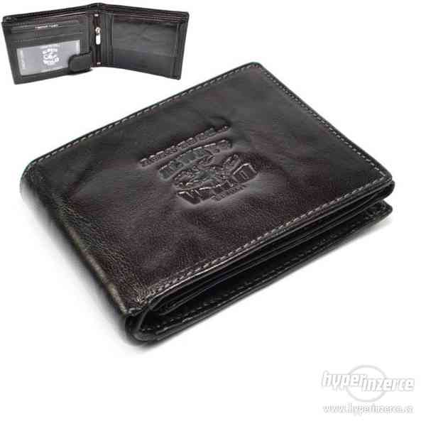 Černá pánská peněženka kožená - foto 1