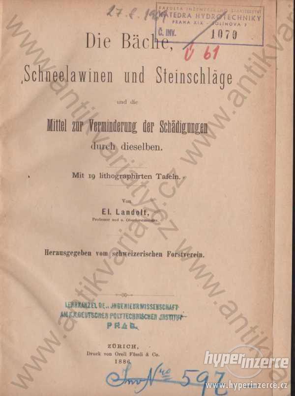 [Potoky, laviny]Die Bäche, Schneelawinen 1886 - foto 1