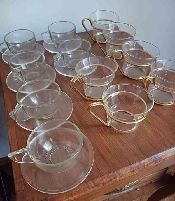 Retro  šálky s podšálky z varného skla SIMAX - foto 4