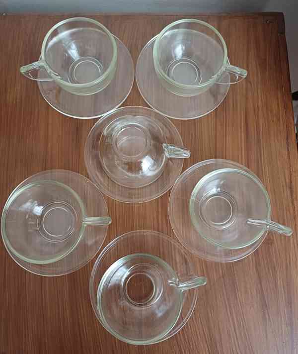 Retro  šálky s podšálky z varného skla SIMAX - foto 3
