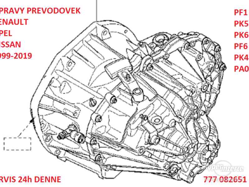 RENAULT prevodovka oprava OPRAVY PREVODOVKY renault MASTER
