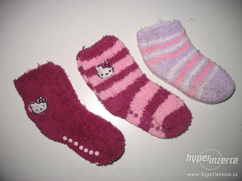 Dívčí froté ponožky, vel. 23 - 25 - foto 1