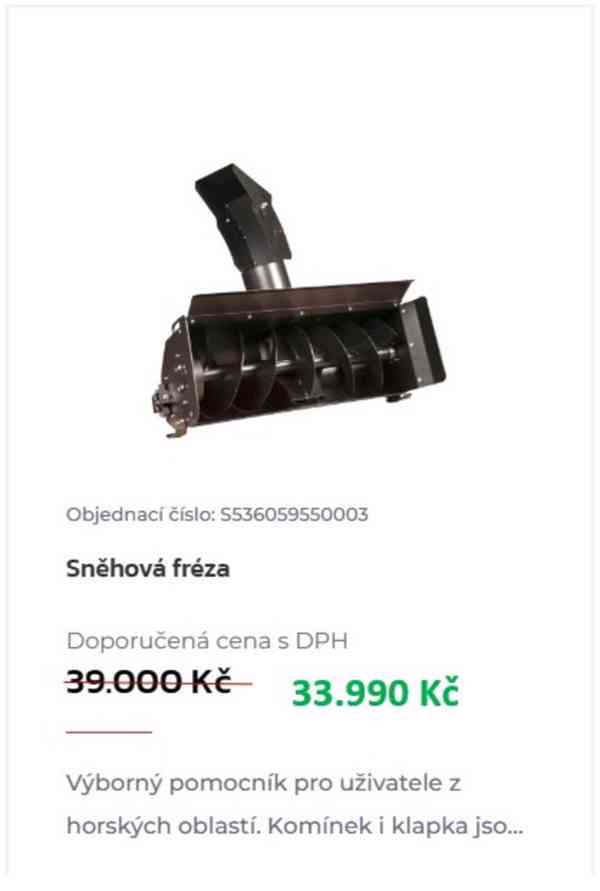 sněhová fréza, sněhové řetězy na Seco Starjet - foto 2