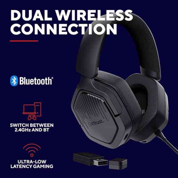 Prodám nová sluchátka GXTrust Ravox Wireless Gaming Headset  - foto 2