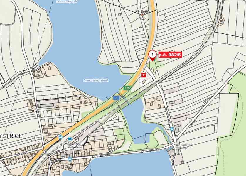 Pozemek Bystřice u Benešova - 3 531 m2, ostatní plocha - foto 8