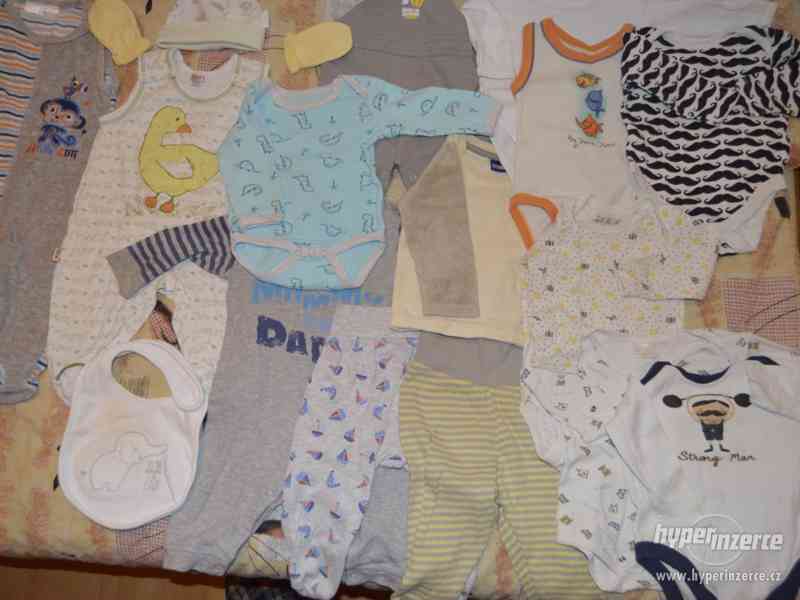 Set oblečení - miminko kluk 20 ks - vel 68 (set č. 11) - foto 2