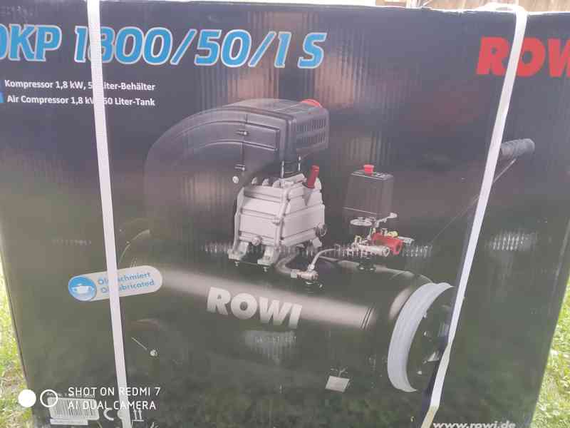 Prodám NEPOUŽITÝ olejový Kompresor ROWI DKP 1800/50/1 S- 50 - foto 9